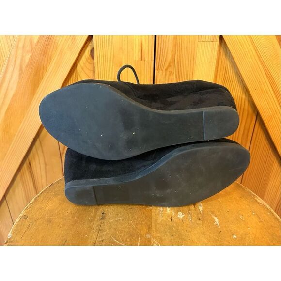 Madden Girl Boots Womens 8M  Domain Ankle Bootie Black Lace Up Wedge - Picture 6 of 8